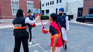 practical class photo during gatka camp